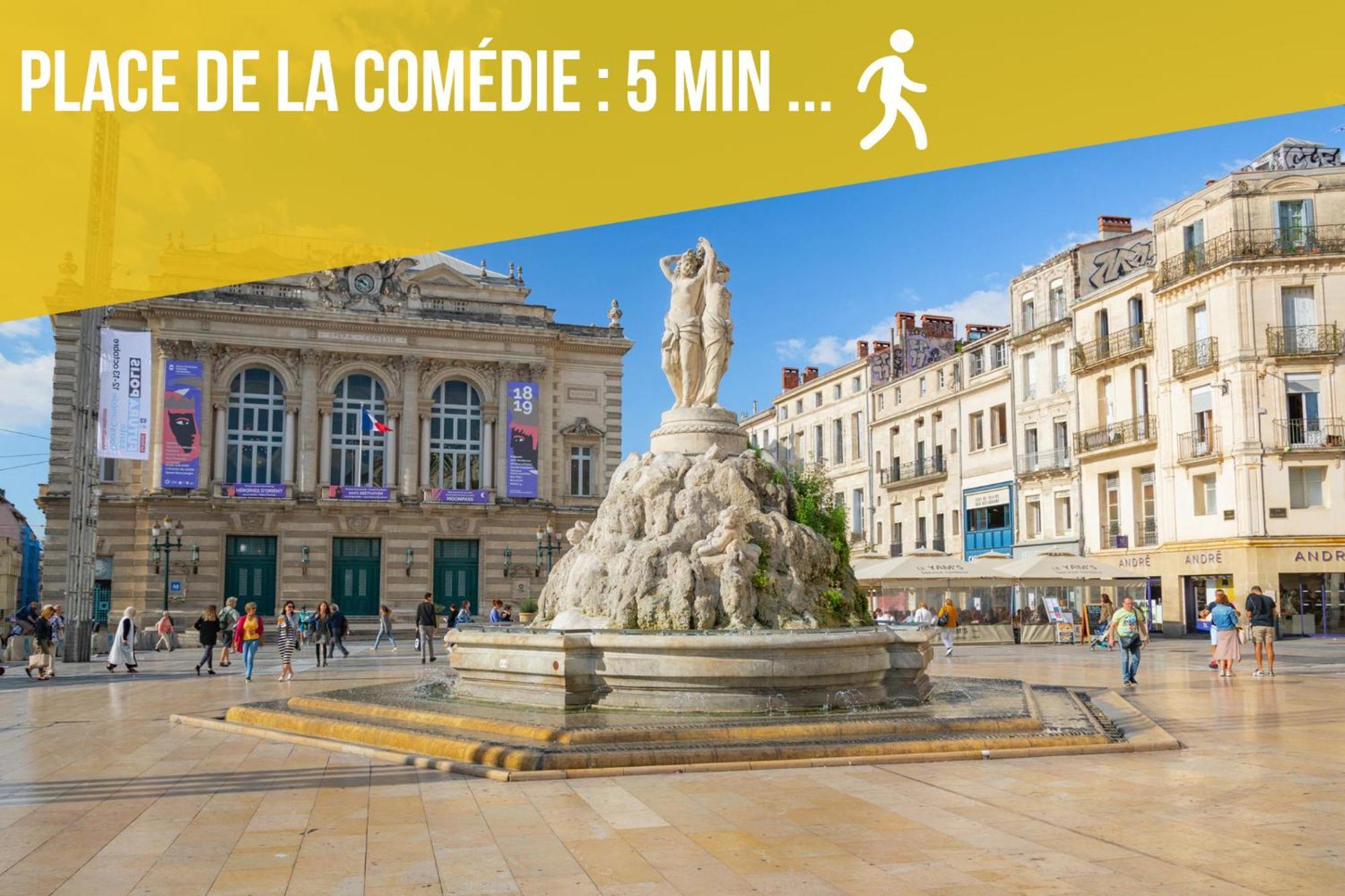 Le Chapeau Rouge - Centre Historique - Corum - Tramway - Climatisation Montpellier Exterior foto